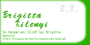 brigitta kilenyi business card